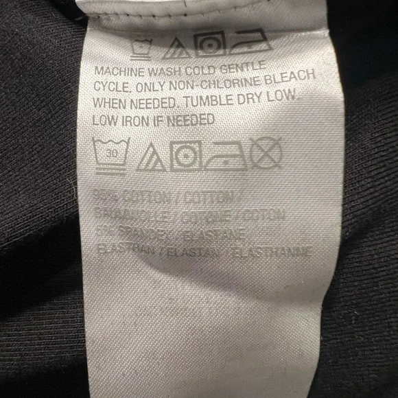 Denim & Co Black Tunic Maxi Dress Classic Black Casual Dress - Picture 5 of 5